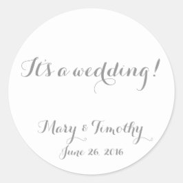 結婚の ラウンドシール