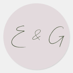 結婚の ラウンドシール