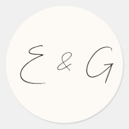 結婚の ラウンドシール