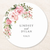 結婚の ラウンドペーパーコースター (正面)