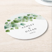 結婚の ラウンドペーパーコースター (アングル)