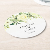 結婚の ラウンドペーパーコースター (アングル)