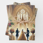 結婚の ラッピングペーパーシート (インサイチュ)