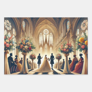 結婚の ラッピングペーパーシート
