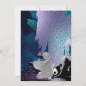 結婚の |ラベ素晴らしンはっきりしたダー抽象芸術 招待状 (裏面)