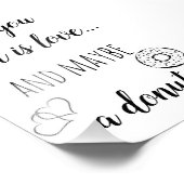 結婚の/リハーサルのデザートテーブルの看板 フォトプリント            (角)