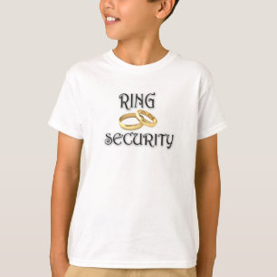 結婚の「リングや輪セキュリティ」 Tシャツ