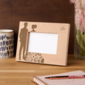 結婚の レーザー彫刻フレーム (左)