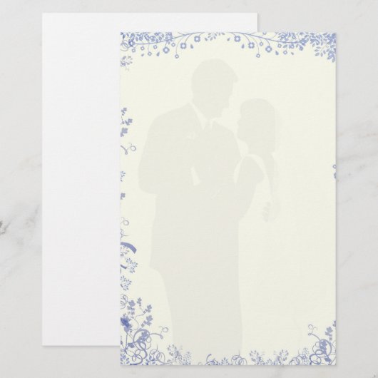 結婚の 便箋 (正面/裏面)