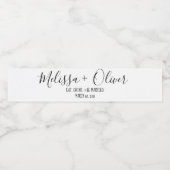 結婚の，婚約，装飾，パーティーの好意 ペットボトルラベル (シングルラベル)