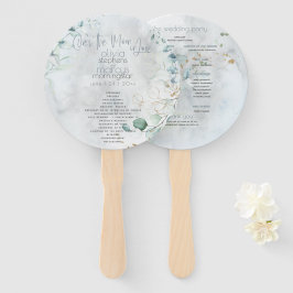 結婚の 愛の月の上のほこりっぽい青 ハンドファン