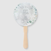 結婚の 愛の月の上のほこりっぽい青 ハンドファン (正面)