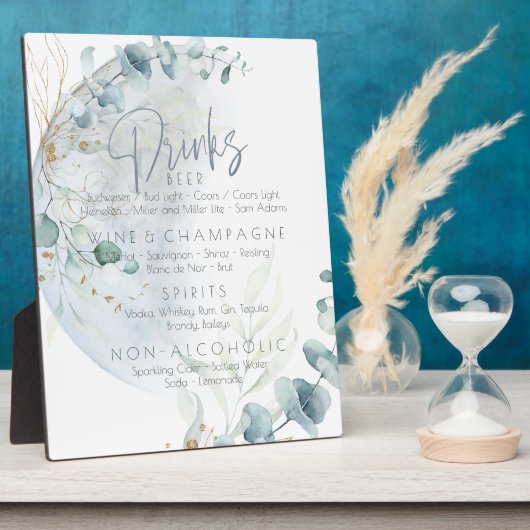 結婚の 愛の月の上のほこりっぽい青 フォトプラーク (側面)