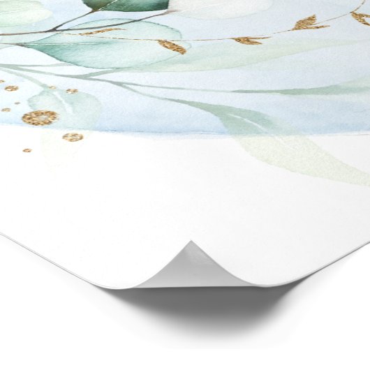 結婚の 愛の月の上のほこりっぽい青 ポスター (角)