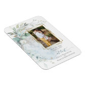 結婚の 愛の月の上のほこりっぽい青 マグネット (右側)