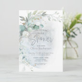 結婚の 愛の月の上のほこりっぽい青 招待状 (スタンド正面)