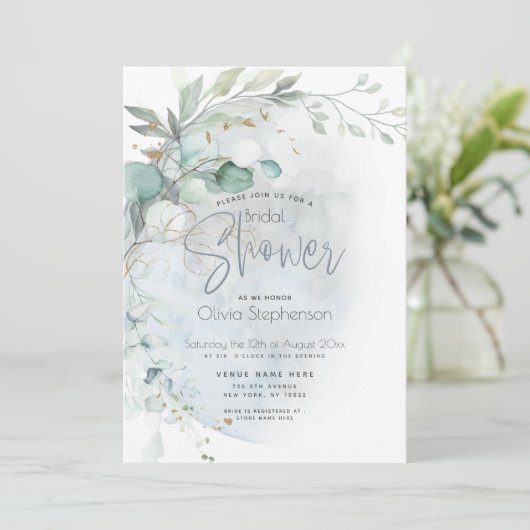 結婚の 愛の月の上のほこりっぽい青 招待状 (スタンド正面)