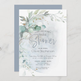 結婚の 愛の月の上のほこりっぽい青 招待状