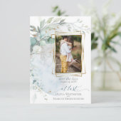 結婚の 愛の月の上のほこりっぽい青 招待状 (スタンド正面)