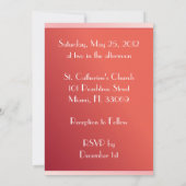 〜結婚の 招待状 (裏面)