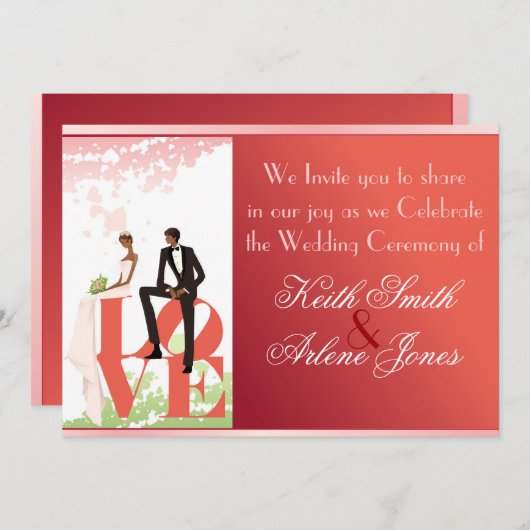 〜結婚の 招待状 (正面/裏面)