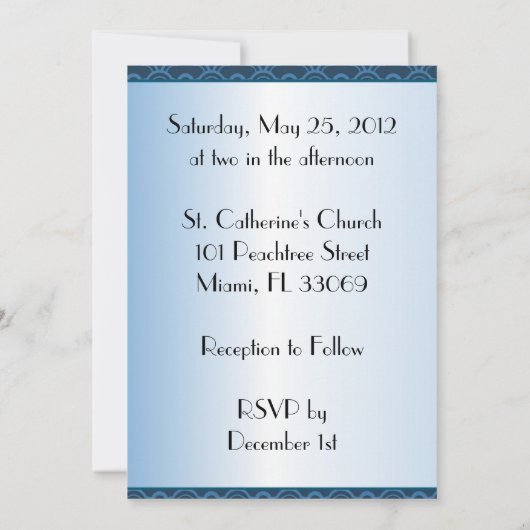 〜結婚の 招待状 (裏面)