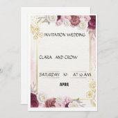 結婚の 招待状 (正面/裏面)