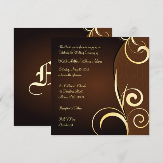 〜結婚の 招待状 (正面/裏面)