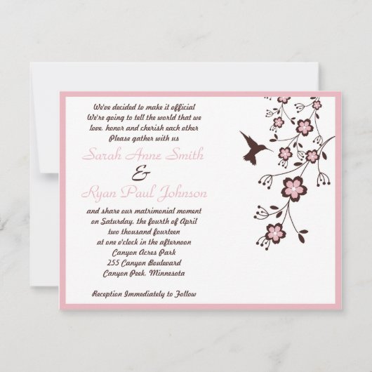 〜結婚の 招待状 (正面)