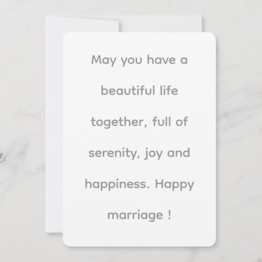 結婚の 招待状 (裏面)