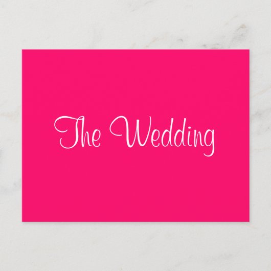 「結婚の」招待 インビテーションポストカード (正面)