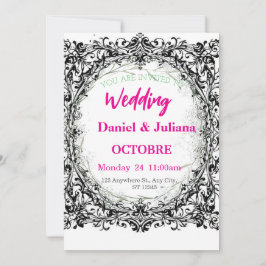 結婚の，招待，フローラ，ピンク，ロエレガントマ シーズンカード