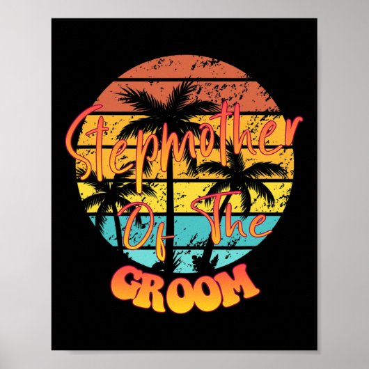 結婚の – 新郎の継母おもしろい諺Gr ポスター (正面)