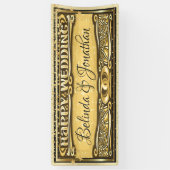 結婚の 横断幕 (縦)