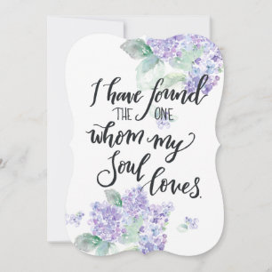 結婚の「私の魂が愛する者を見つけた」