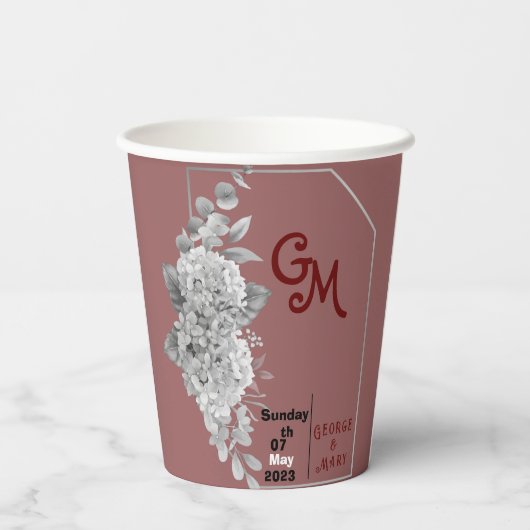 結婚の 紙コップ (裏面)