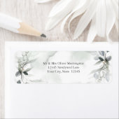 結婚の |緑の水色の紅葉 ラベル (インサイチュ)