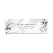 結婚の |緑の水色の紅葉 ラベル (正面)