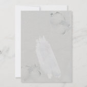 結婚の |青素晴らし水アルコールインク抽象芸術 招待状 (裏面)