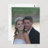 結婚の、2006年11月17日 ポストカード (正面/裏面)