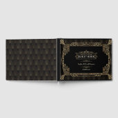 結婚の | Glamアールデコブラックギャツビー1920sスタイル ゲストブック (全面)