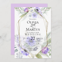 結婚の | Violet Anemone Flower Frame