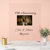 結婚のAnniversary add name year画像文字の数 アクリルサイン (ウェディング)