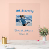結婚のAnniversary add name year画像文字の数 アクリルサイン (ウェディング)
