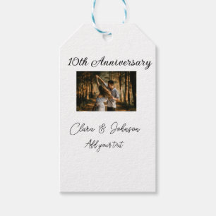 結婚のAnniversary add name year画像文字の数 ギフトタグ