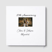 結婚のAnniversary add name year画像文字の数 ゲストブック (裏面)