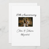 結婚のAnniversary add name year画像文字の数 シーズンカード (正面/裏面)