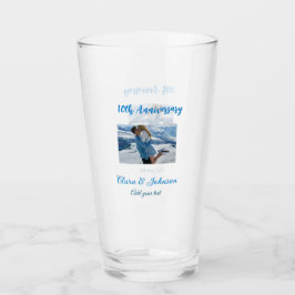 結婚のAnniversary add name year画像文字の数 タンブラーグラス