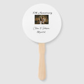 結婚のAnniversary add name year画像文字の数 ハンドファン (裏面)