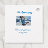 結婚のAnniversary add name year画像文字の数 フェイバータグ (裏面)